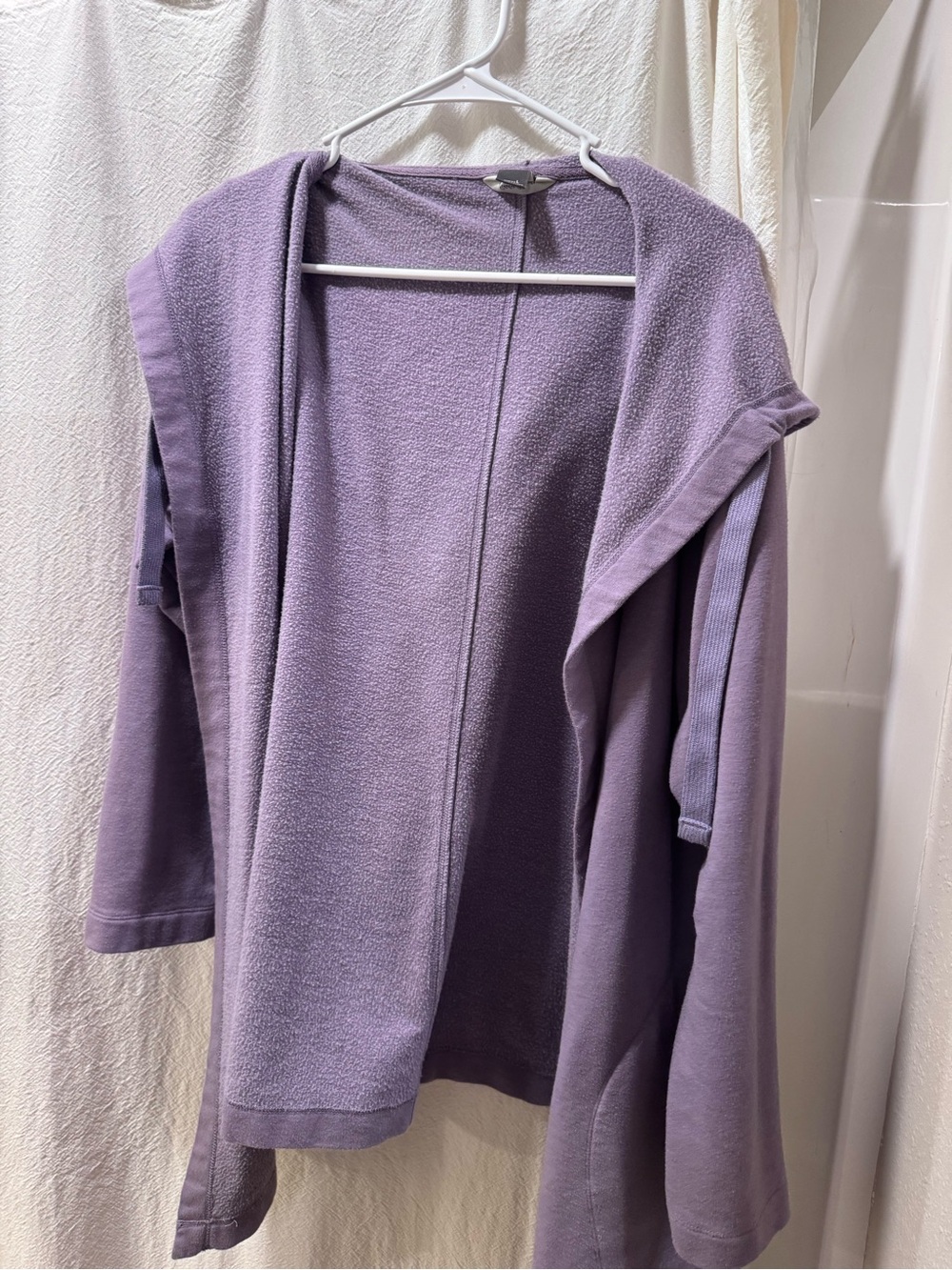 Eddie Bauer Lavender Open Front Cardigan
